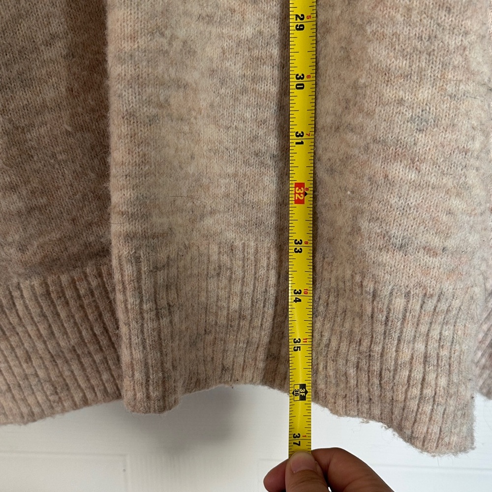 GUC Time and Tru Light Tan Open Cardigan w/ 2 Pockets - Picture 10 of 10